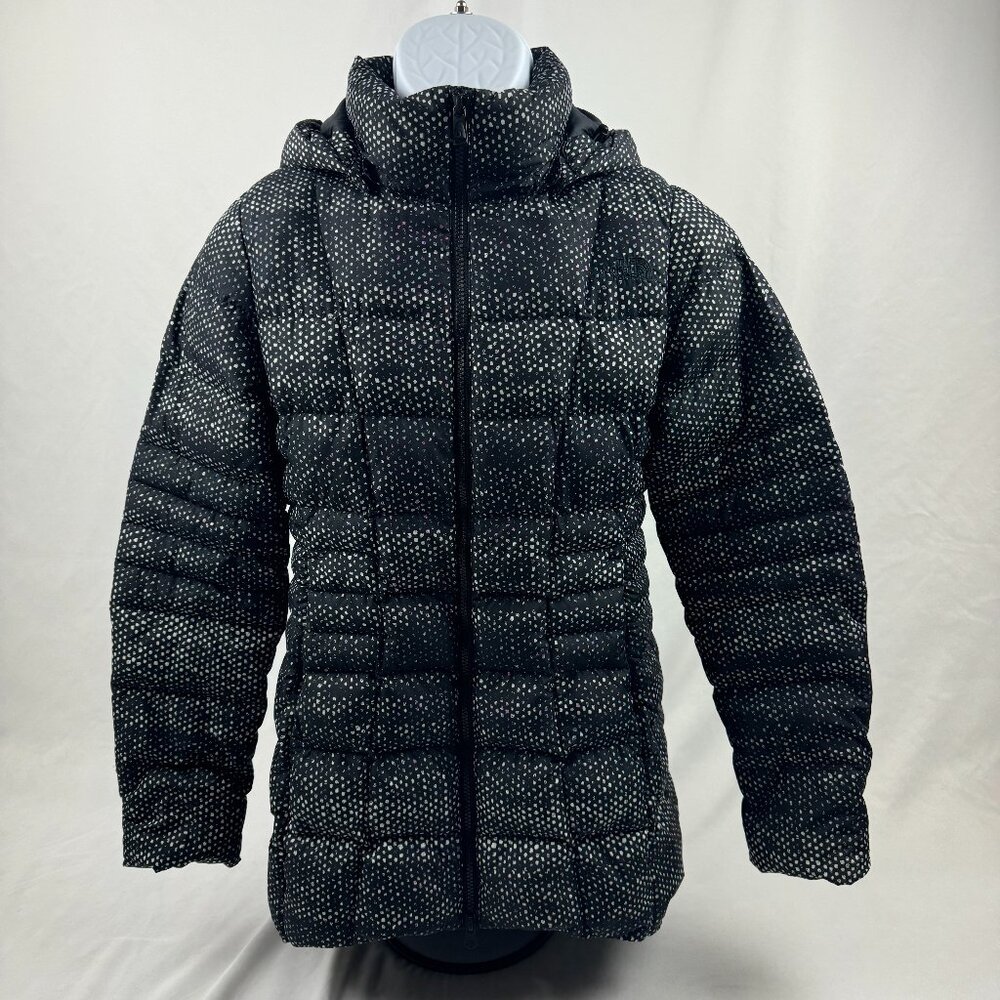 The North Face Jacket Goose Down Hoodie Women Size S Black